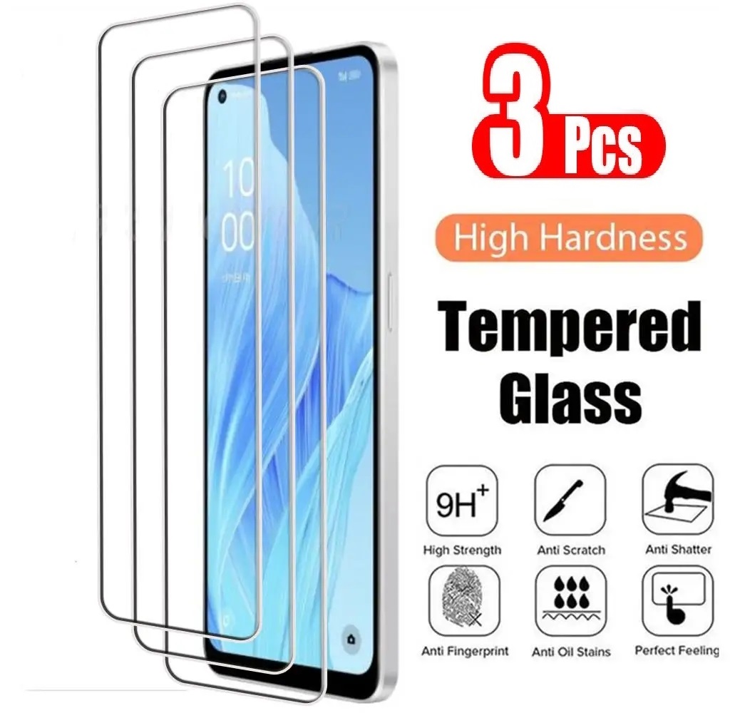 Oppo A78 - 3 Stück gehärtetes Glas für OPPO