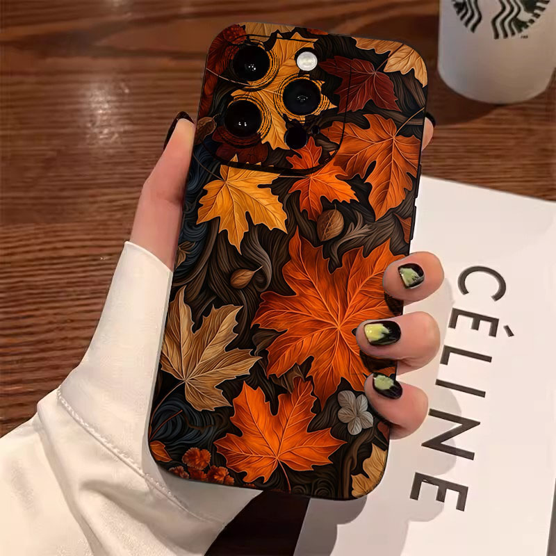 Xiaomi Poco X6 - Herbst Ahorn Blätter Muster Telefon Fall