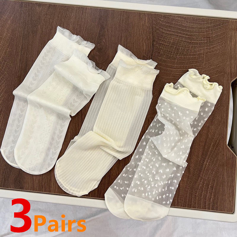 Baby Sock Oximeter - 3 Paare/los Baby Mädchen Kniehohe Socken