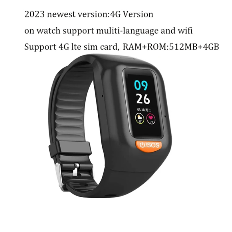 Fall Detection Watch - Neueste ältere 4G Smart Watch Männer