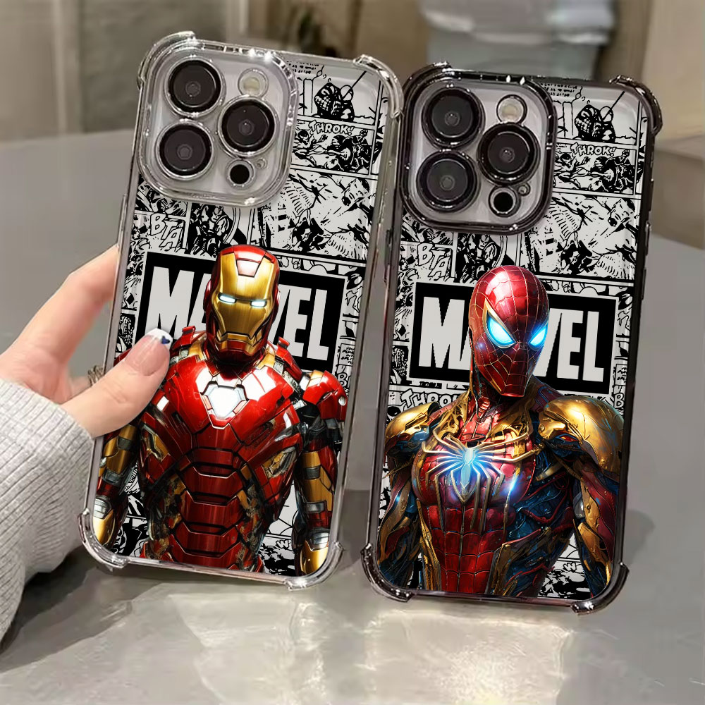 Xiaomi Poco X6 - Marvel Spiderman Ironman Comic Handyhülle für