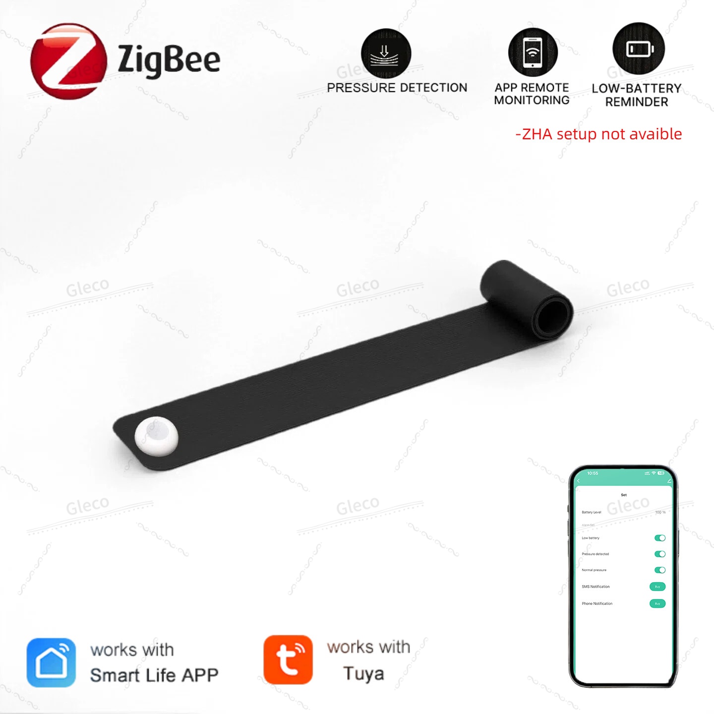Smart Insole Pressure - Zigbee Drucksensor Detektor Schwerkrafterkennung Batteriebetrieben Tuya