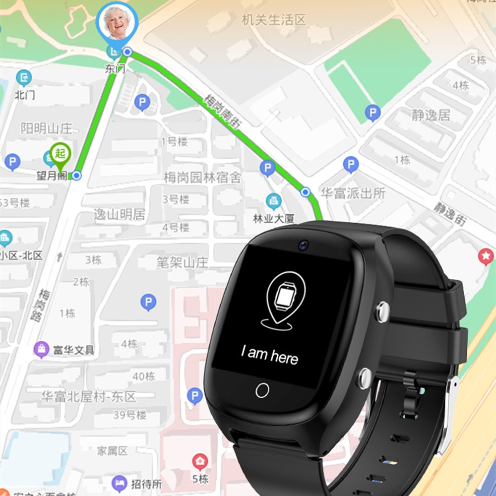 Fall Detection Watch - Uhr für Ältere Menschen Senioren-Smartwatch mit