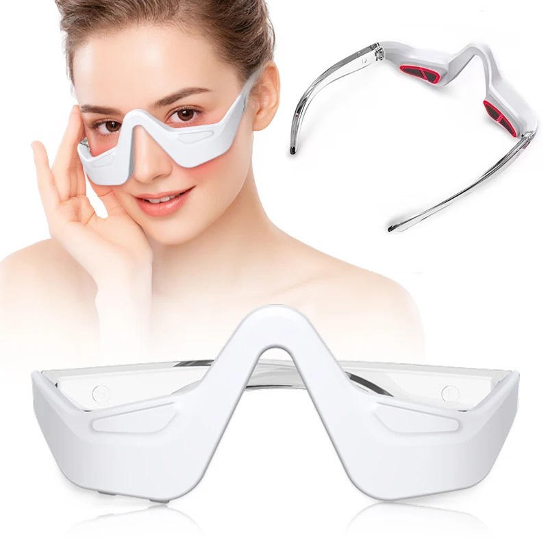Light Therapy Glasses - Rotlichttherapie-Gerät für die Augenpartie, Rotlichttherapie-Brille für