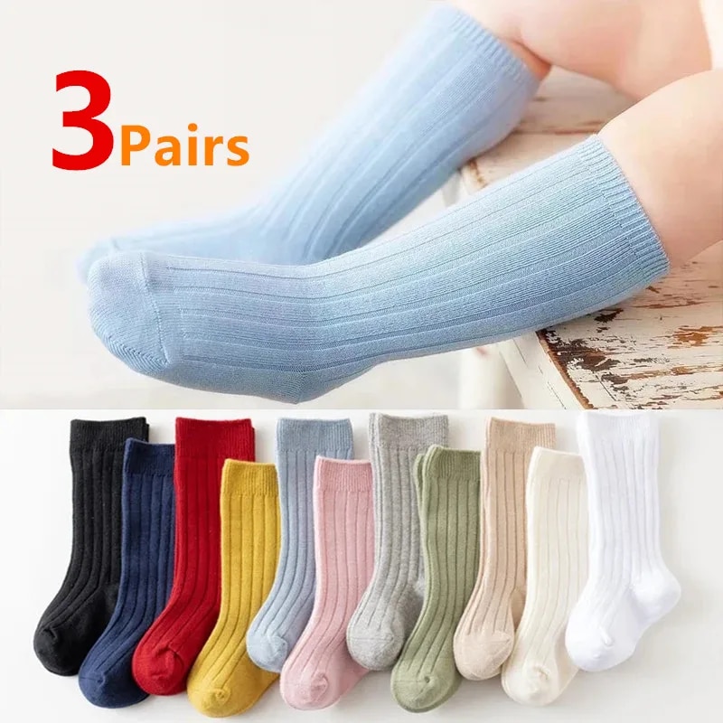 Baby Sock Oximeter - 3 Paare/los Baby Knie Hohe Socken
