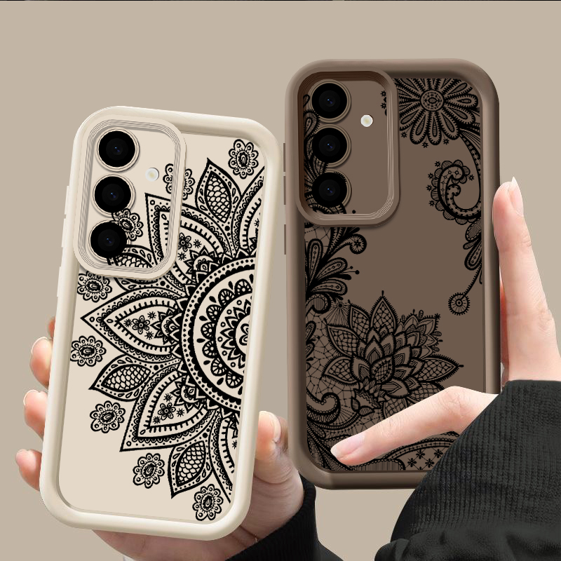 Retro-Blumen-Totem-Muster-Hüll – Samsung Galaxy A55 Bewertung und Preis