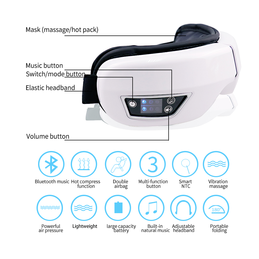 Elektrisches Augenmassagegerät – Light Therapy Glasses Bewertung und Preis