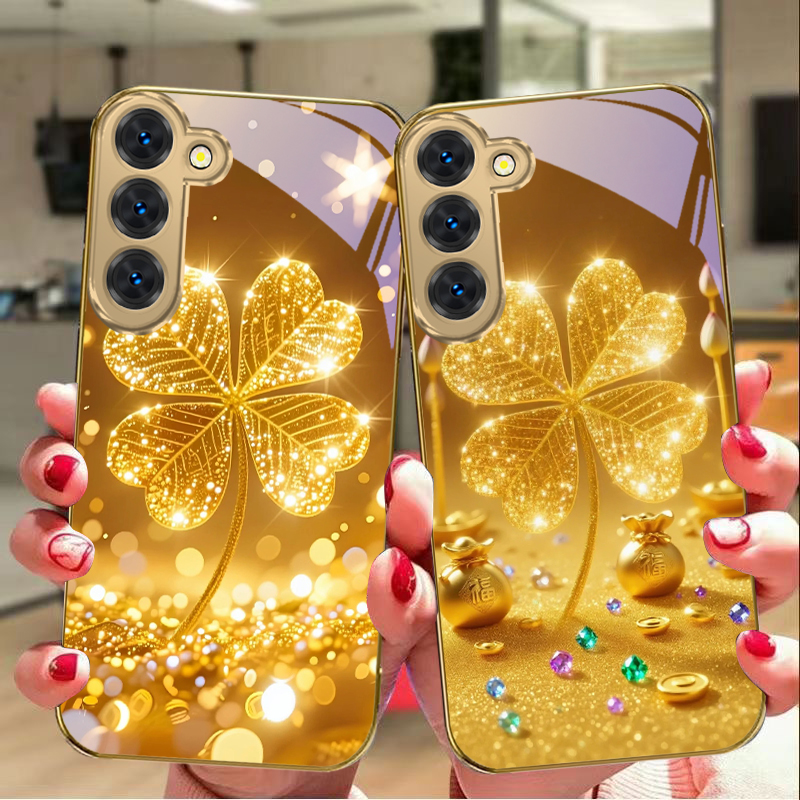 Riesiger goldener Kleeblatt-Ha – Samsung Galaxy S24 Bewertung und Preis
