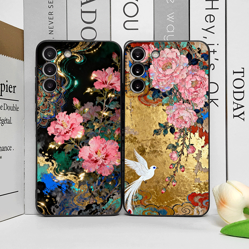 Retro Blumen Hibiskus Goldene  – Oppo Reno 12 Bewertung und Preis